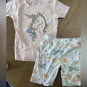 Carter's Unicorn Pajama Set - Light Pink and Cream